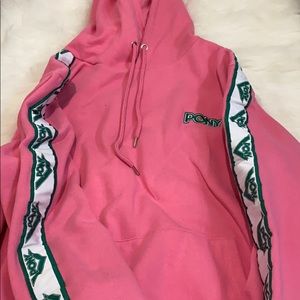 Pony pink and green hoodie